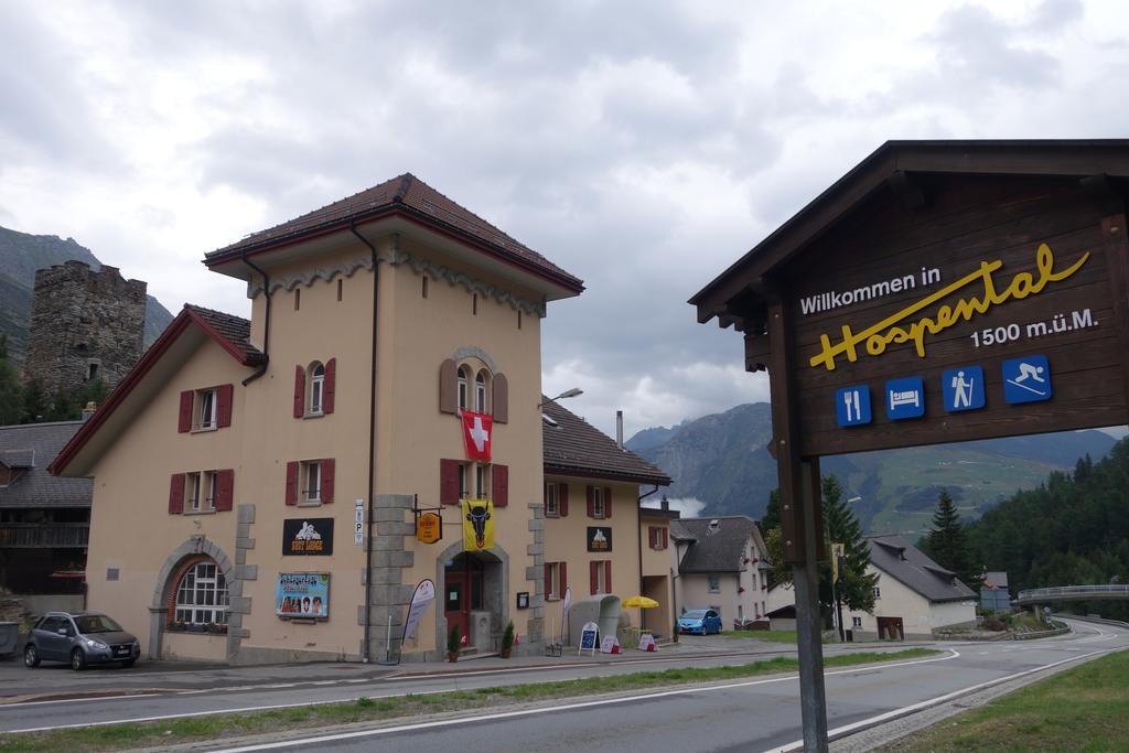 Sust Lodge Am Gotthard Hospental Exteriér fotografie